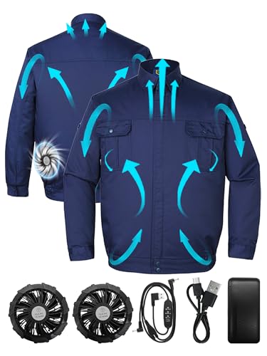 [DUDUBON] �t�@���t����ƕ� �󒲍�ƕ� 20000mah��e�ʃo�b�e���[ 9�t�@���u���[�h �t�@�� �y�É��z 3�i�K���ʒ��� ���Ă��~�� ������ �W���P�b�g USB���d ���� �󒲍�ƒ� �M���Ǒ΍� �j�����p