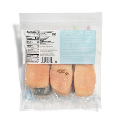 365 By Whole Foods Market Value Pack Salmon Fillet Atlantic Farm Raised Frozen thumb #1