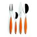 Produktbild Guzzini 24-teiliges Besteckset Feeling für 6 Personen, orange transparent, Design: Robin Levien (H.Nr. 2300.00.45)