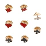 Uonlytech de Palos de Diseño Divertido y Personalidad para Uso Diario Juego de 8 en Aleación Rojo y Día de San Valentín Varios estilos Varios estilos