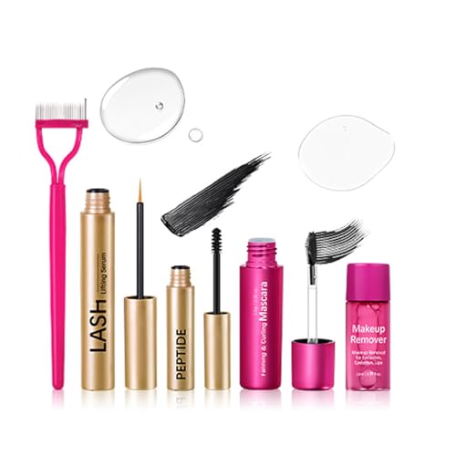 Vervollständigt Wimpern Make Up Set 1 Wimpernserums 1 Wimpernseren 1 Wimpernmascara Applikator 2 Mascara 1 Make Up Entfernung