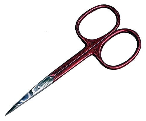 Nagelschere Edelstahl Schere Nähschere Stickschere, extra feine Spitze Rot,Schwarz oder Bunt (Rot A) Cover
