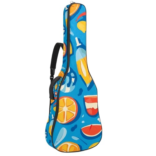 Housse guitare acoustique 109 cm légère en Oxford imperméable contre l'humidité et les rayures