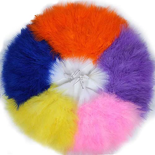 Abanico de plumas para fiesta de rendimiento y danza nupcial 3