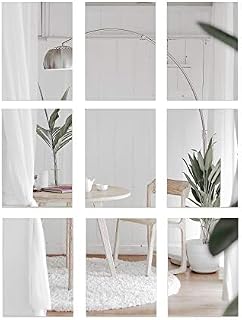 BD ART Set of 9 Glass Rectangular Wall Mounted Mirror Tiles for Bathroom Kitchen Bedroom