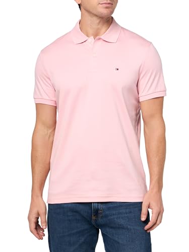 Image of Tommy Hilfiger Mens Short Sleeve Casual Polo Shirts in Regular Fit with Liquid Cotton