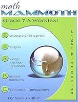Math Mammoth Light Blue Series Grade 7-A Worktext 1942715781 Book Cover