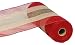 10 Inch x 30 Feet Christmas Deco Poly Jute Mesh Ribbon (Natural Brown Red Moss Green Cotton Stripe)
