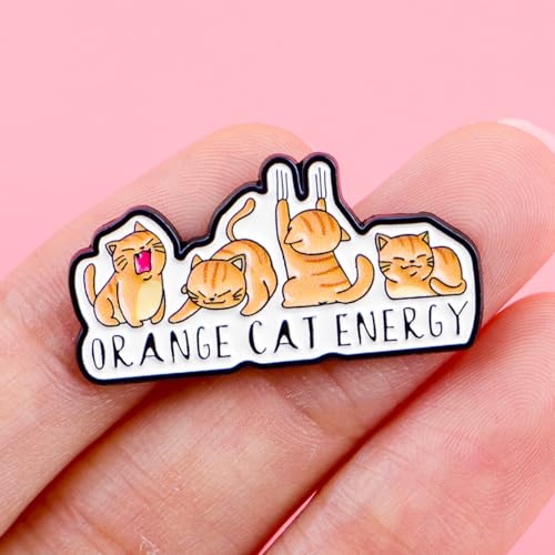 Image of Cute Enamel Pins Cartoon Lapel Pin Brooch Badge for Backpack Jackets Funny Tiger Pins for Gift Anime Enamel Pin for Clothing Hat Decoration