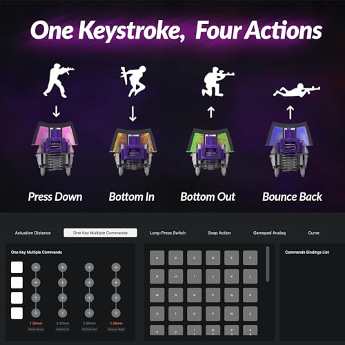 Image of Keychron Q3 HE Wireless Custom Mechanical Keyboard, 2.4 GHz /Bluetooth /Wired QMK Rapid Trigger 80% TKL Hot-Swappable Programmable RGB Gateron Double-Rail Magnetic Switches for Mac Windows, Carbon Black