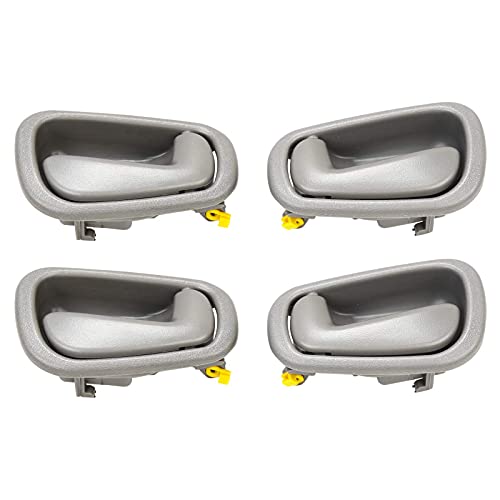 Superfastracing 4Pcs Left & Right Interior Door Handles For 1998-2002 Toyota Corolla Prizm（Grey ） #TOP15
