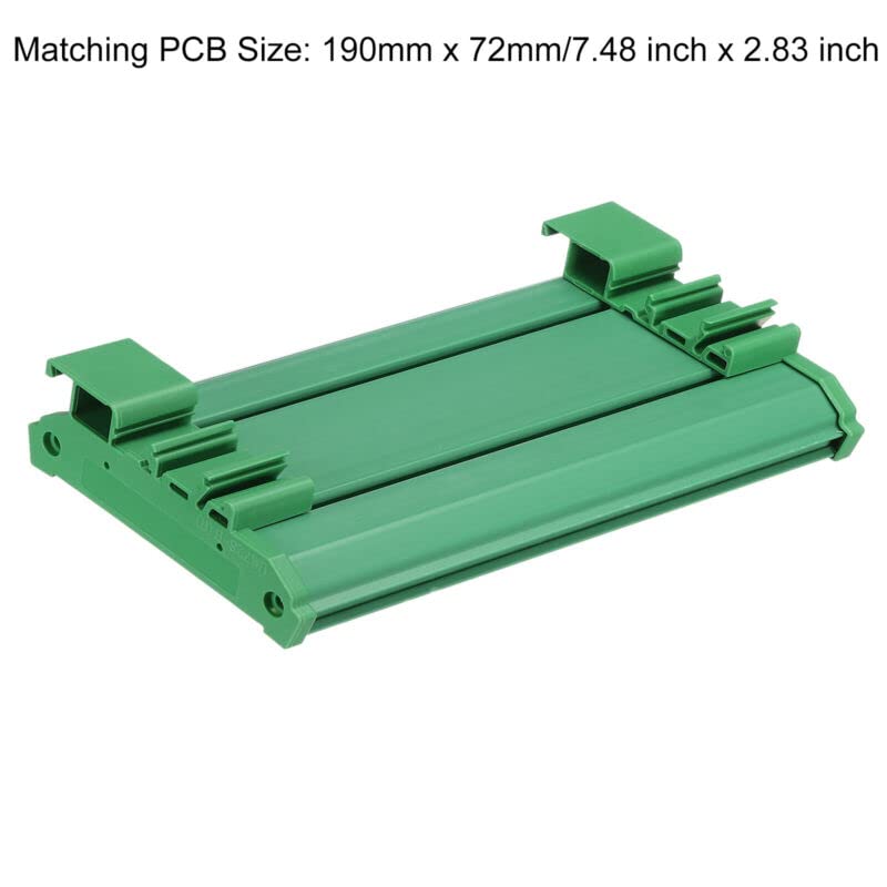 Tool parts DIN Rail Mount for Carrier for 190mm x 72mm PCB - Housing - Bracket - for Green