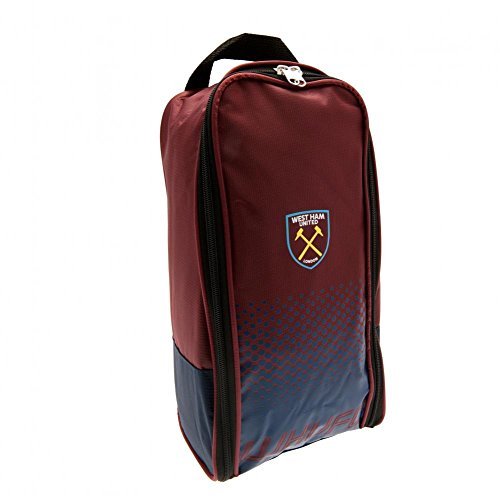 West Ham United FC Official Merchandise - Red Football (Soccer) Boot Bag by West Ham United FC - Nylon & Polyester - Zipper Closure
