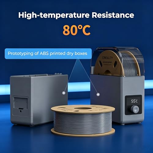 Image of Creality ABS Filament 1.75mm 1KG, High-Speed 3D Printer ABS Filament Up to 350mm /s, High Impact Resistance, Odorless Non-Toxic and Without Stringing or Clogging, Fit Most FDM 3D Printers, Red