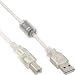 Produktbild Intos USB 2.0 Kabel USB Anschlusskabel A/S-B/S 1m 1.0m transparent mit Ferritkern