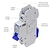Mini Circuit Breaker UL489 Listed 20A C Curve 277VAC 60VDC 10kAIC DIN Rail Mount Non Polarized MCB Branch Circuit Protection, ControlGear CGMB1C20 (1 Pole C Trip 20 Amp)