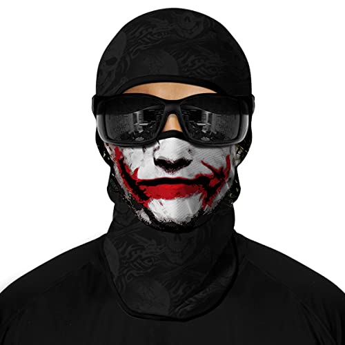 Image of Red Plume 3PCS Balaclava Full Face Mask Ski Mask UV Protection Cover Motorcycle Full Face Mask for Men Women Outdoor Sports