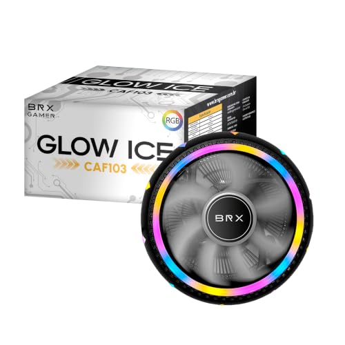 COOLER BRX GLOW ICE RGB INTEL 1366/115X/1700 - AMD AM2/AM3/AM4