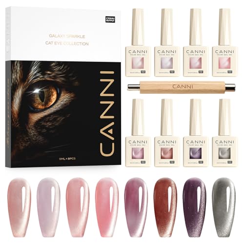 Esmalte de uñas en gel semipermanente de alta densidad ojos de gato magnético galaxia gris