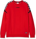 Skandinavisches Design Hummel Mädchen AUTH Charge Cotton Sweatshirt, True Red, 140-152