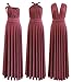 Infinity Dress with Bandeau, Made in USA, Multiway Bridesmaid Dress Convertible Dress, Bridesmaid Dress Twist Wrap Maxi Cinnamon Rose