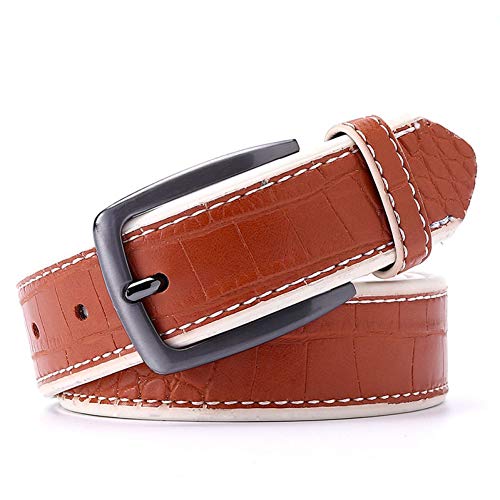 Ceinture en cuir PU pour hommes accessoire classique noir marron bleu gris jaune