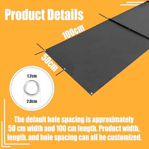 Voile ombrage rétractable 2x3m gris foncé pour terrasse - 7