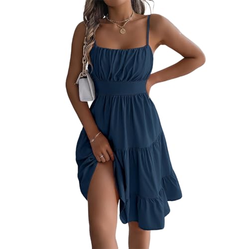 Robe légère manches courtes fluide pour dîner et plage - 4