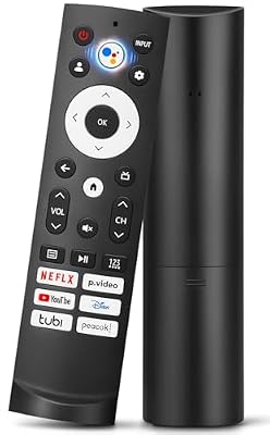Replacement Voice Remote for Hisense Google Smart TV, for Hisense Google Smart TV 4K QLED UHD Mini-LED ULED Laser TriChroma Laser TVs