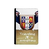Material: Leder Reisepasshülle mit Neuseeland-Logo für Quato-Reisepass