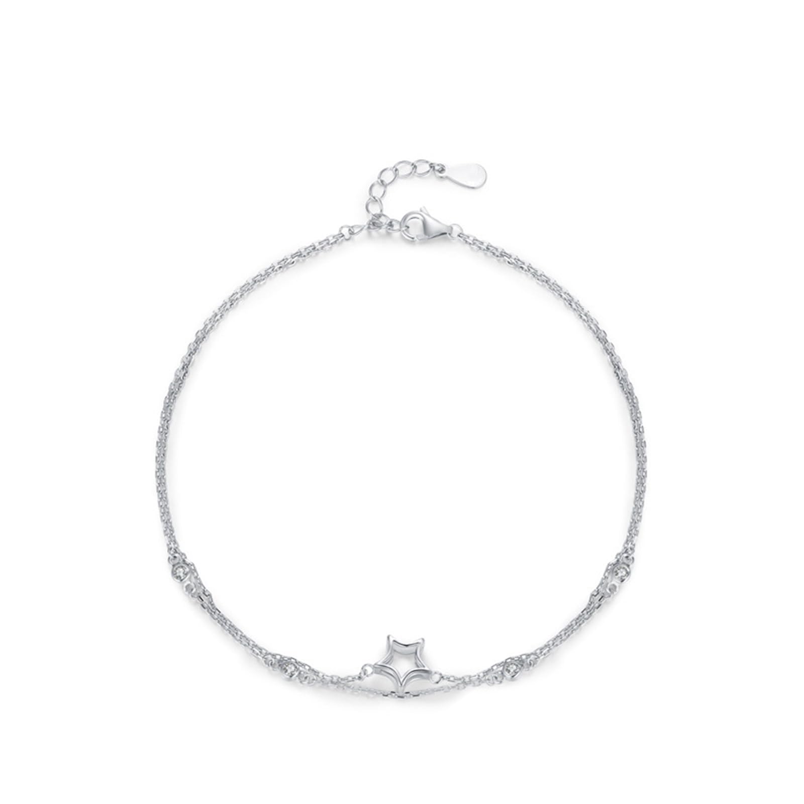 Pulsera Star Platinum Mum para mujer con pulsera para novia platino, PT950 y oro blanco de 9K/14K/18K