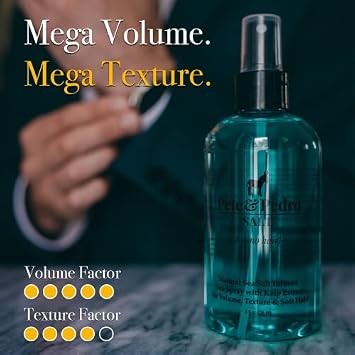 Pete & Pedro Salt Spray & Texture Powder Hair Styling Set | Sea Salt Spray And Texture Powder Set Adds Volume, Texture, Thickness, Root Lift, Matte Finish, And Flexible Hold