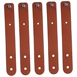 jojofuny 5個レザーコードオーガナイザー ケーブル 再利用可能なワイヤーオーガナイザー ストラップワインダー カーテン イヤホン データケーブル 整理用 メンズ クリスマスプレゼント用詰め物