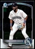2025 BOWMAN CHROME PROSPECTS #BCP-23 LAZARO MONTES SEATTLE MARINERS BASEBALL OFFICIAL TRADING CARD OF MLB