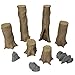 Extruded Gaming Chestnut Trees Set 3