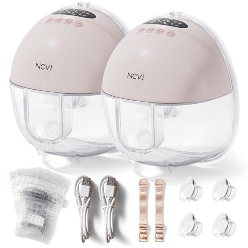 Image of NCVI Wearable Breast Pump-8122-3 (Pink, 2 Pack)