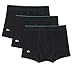 Lacoste Men's Essentials 3-Pack Cotton Trunk, Black, Large