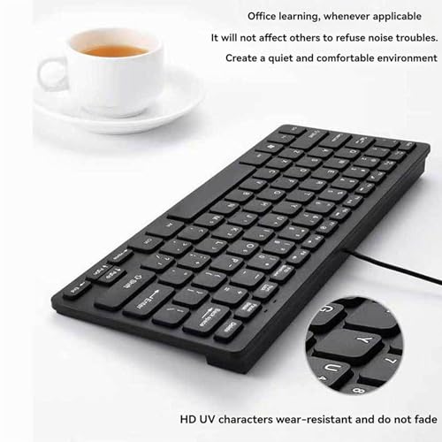 Clavier filaire compact USB mini clavier ultra fin pour optimiser le télétravail