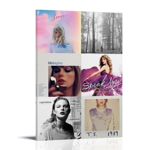 EEILASE Taylor Swift - Póster decorativo de álbumes para pared, 20 x 30 cm, marco de Taylor Swift