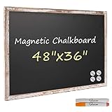 Board2by Magnetic Chalkboard Black Board 48 x 36, Extra Large Chalk Board Blackboard for Wall Decor,