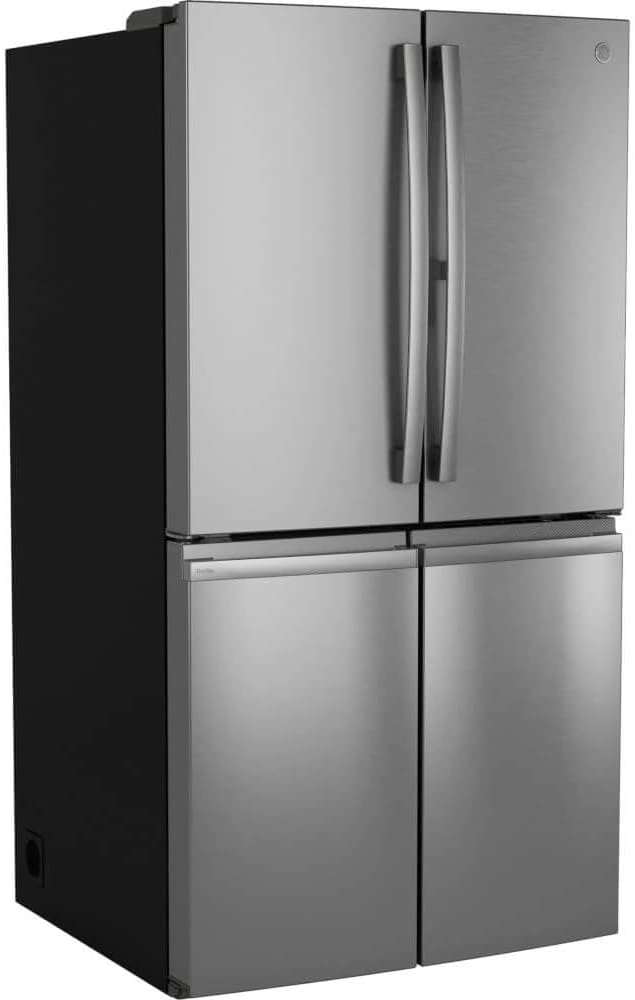 GE PAD28BYTFS 36 Inch Freestanding 4-Door French Door Smart Refrigerator with 28 cu. ft.