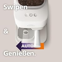 Philips Baristina Espressomaschine, Automatisches Mahlen, Tampen & Brühen, 16 Bar, Espresso, Café Crema, Kompakte Größe, Naturweiß mit weißem Siebträger, Kaffeemaschine mit Mahlwerk (BAR305/00) – Ansicht 3
