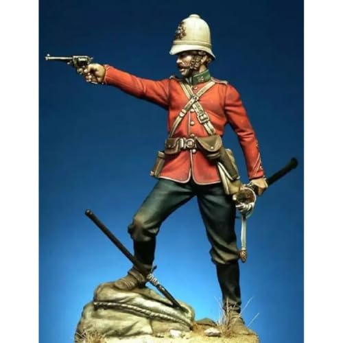 Maquette résine officier britannique 75mm de collection haut de gamme 1/24