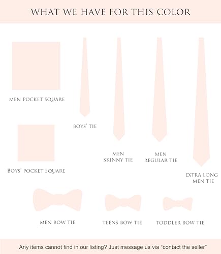 Image of Boy's Solid Tie with Pocket Square Set, Regular Necktie for Children and Kids, Self-Tied