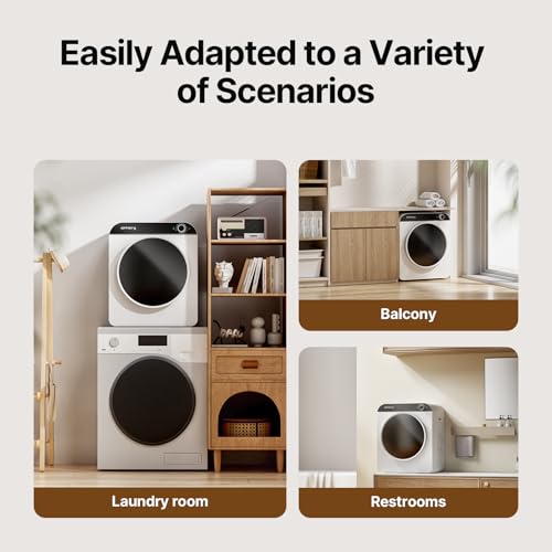 image for Effidry 110V Portable Clothes Dryer 830W Compact Laundry Dryers 2 cu.f