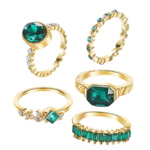Strass de Doigt Scintillants sur Bague Cube Durable