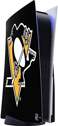 Skinit Decal Gaming Skin Compatible with PS5 Console - Officially Licensed NHL Pittsburgh Penguins Jersey Design