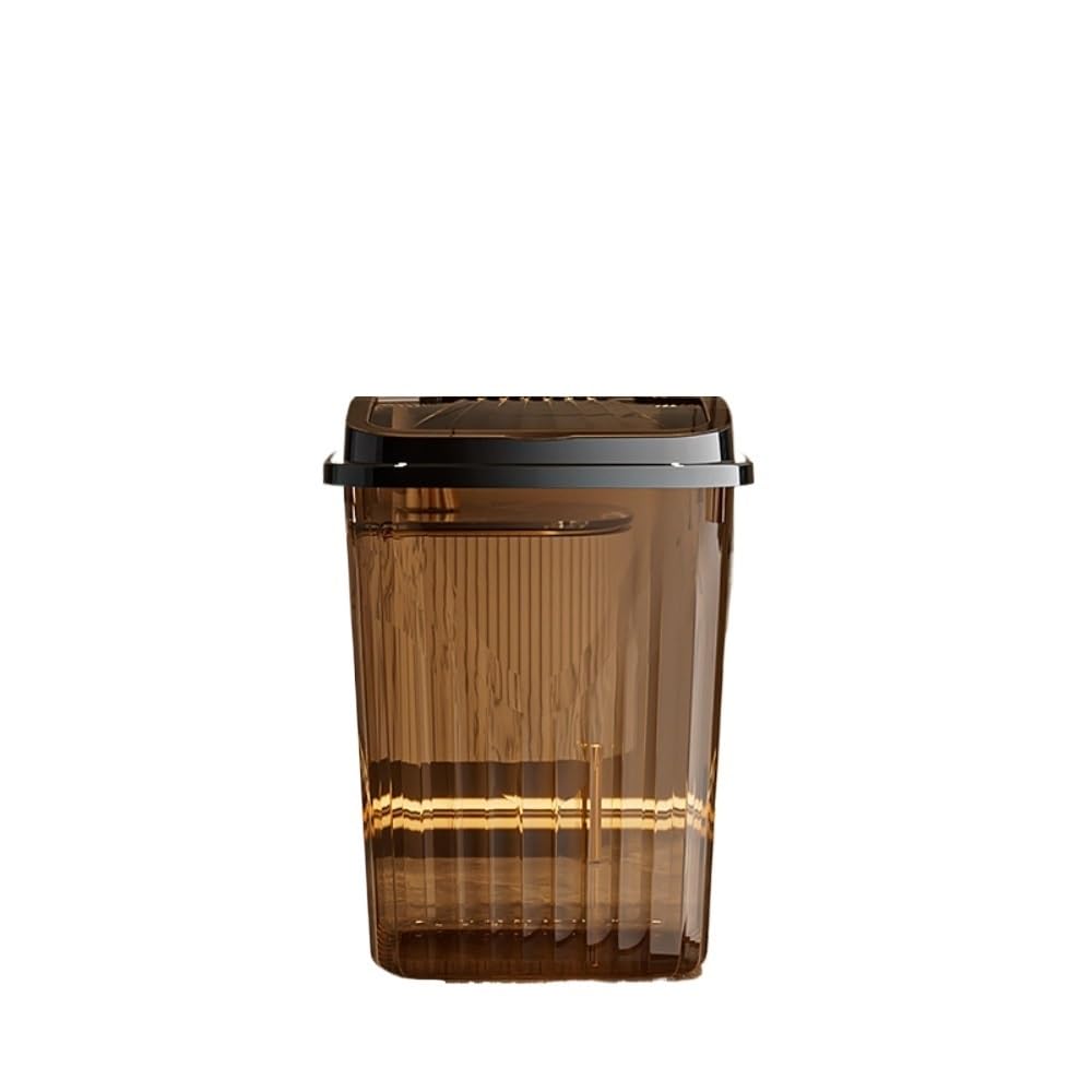 Space-Saving Trash Can for Small Spaces, Design & Compact, Multi-Scene Use(Medium Black GS2571)
