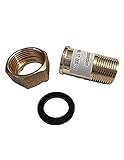 DAE C-75NL 1pcs 3/4' NonLead Water Meter Coupling, 3/4' Male NPT, 1' Female NPSM