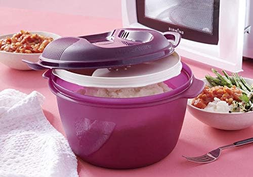 Miniatura 3 de MICROWAVE Rice Maker - Vaporizador para hacer arroz, color rosa